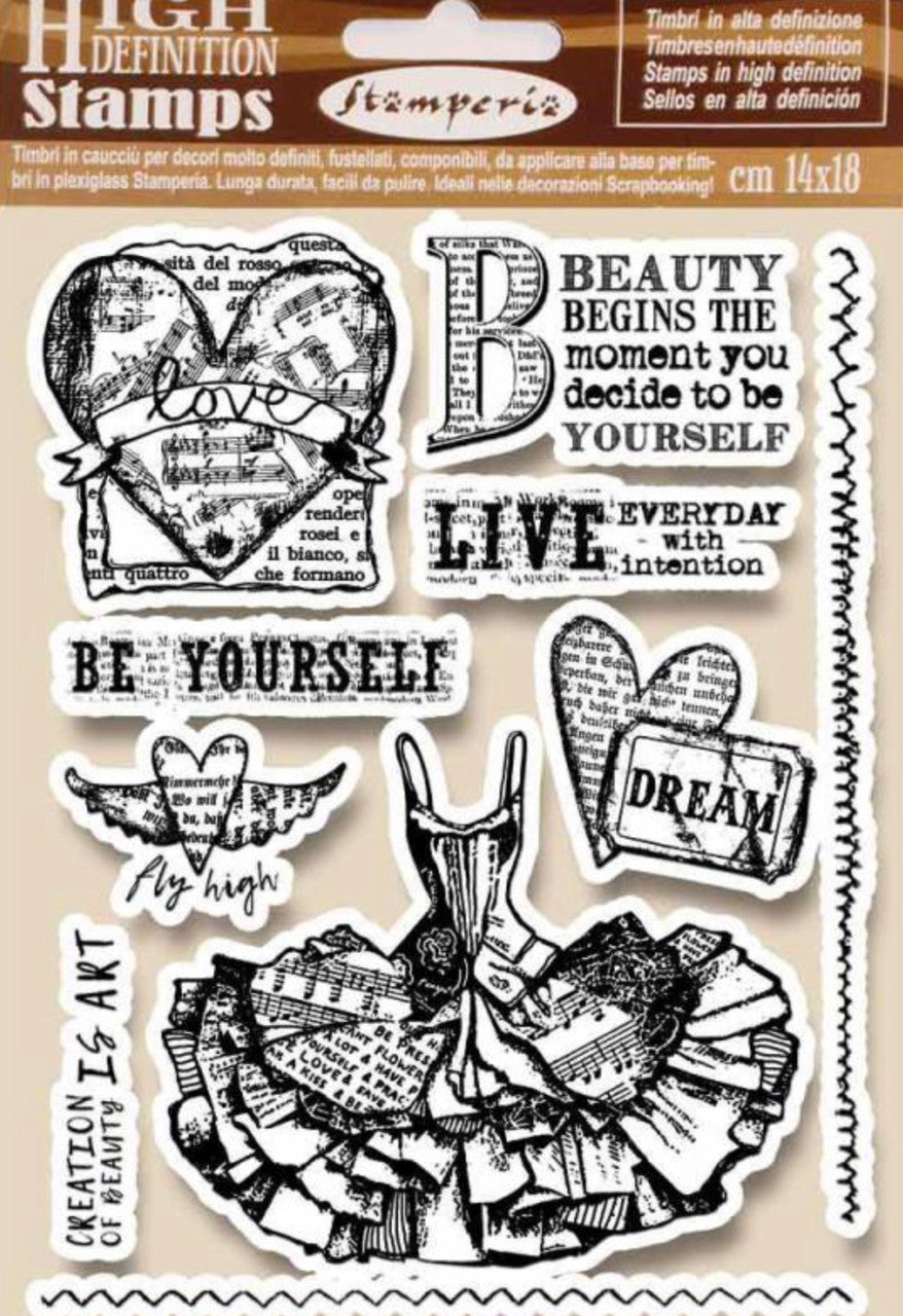 Stamperia HD natuurrubberstempel Fly High